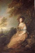 Thomas Gainsborough Mrs. Richard Brinsley Sheridan France oil painting artist